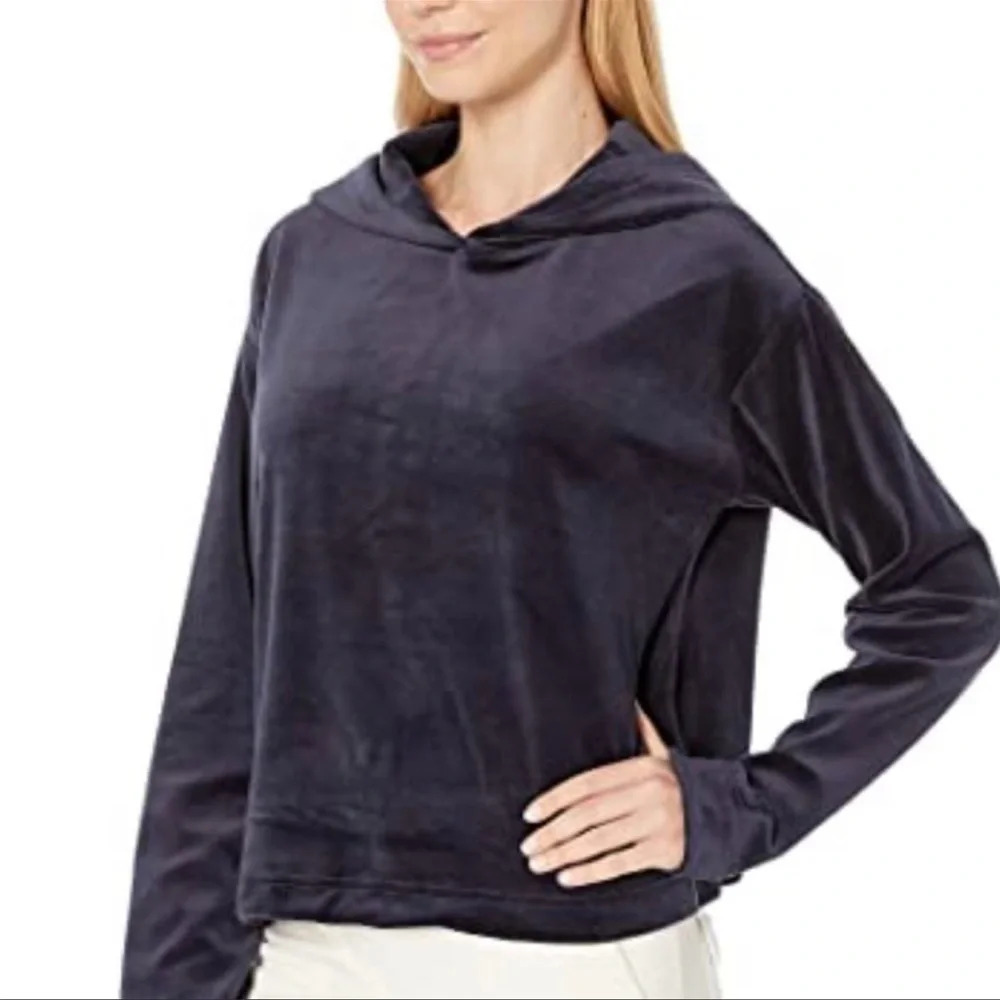 Juicy Couture Velour Hooded Pullover, Regal (Blue), Medium, NWT - Picture 3 of 14